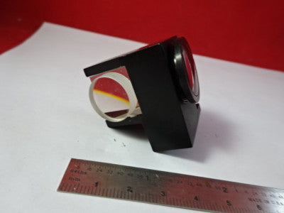 Optical Prism + Lens Assembly [some chips] Optics AS IS
