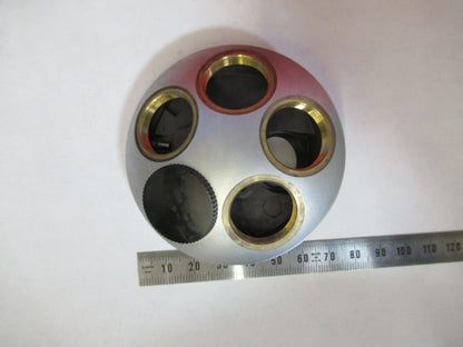 LEITZ WETZLAR NOSEPIECE GERMANY SM LUX MICROSCOPE PART as pictured B3-B-67