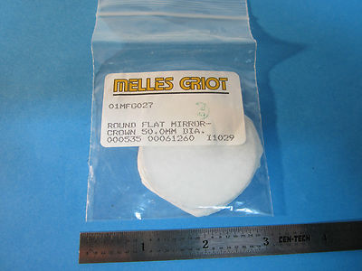 Optical Melles Griot Round Flat Mirror 50 mm Diameter Laser Optics