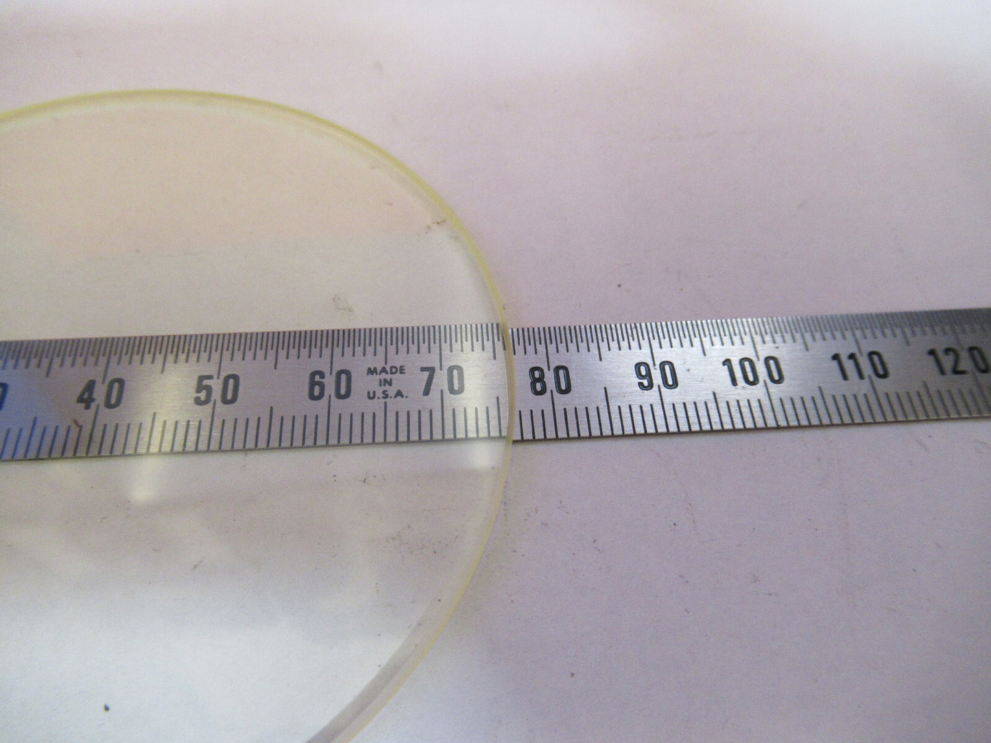 OPTICAL FLAT SPECIAL YELLOW TINT GLASS WINDOW OPTICS S4-B-61