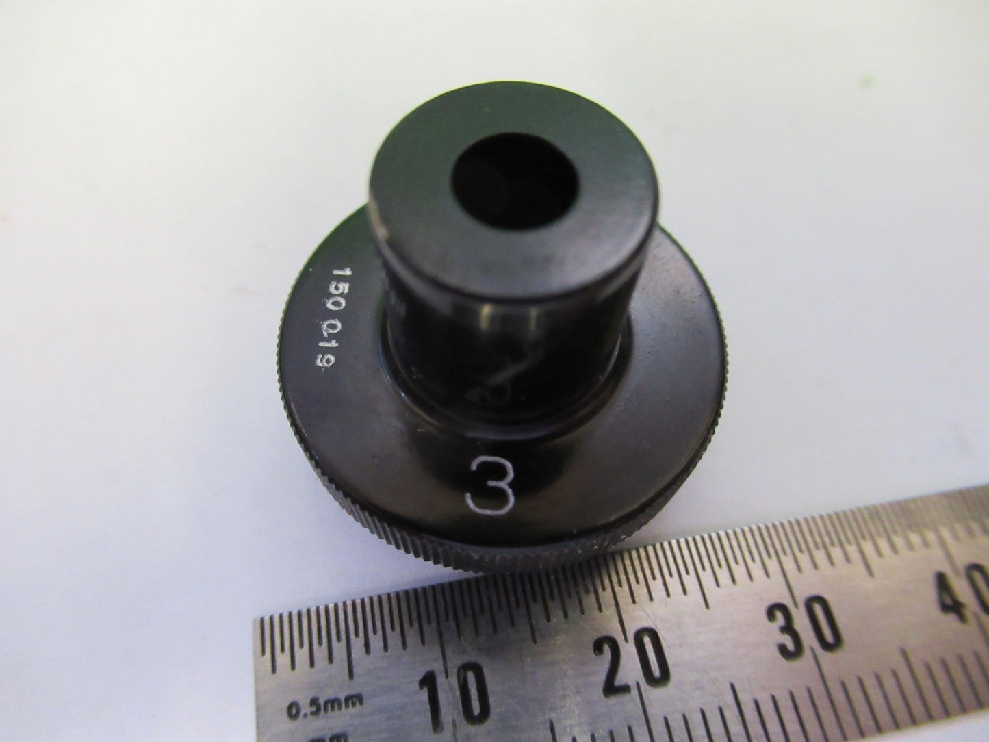 CARL ZEISS JENA 3X GERMANY OBJECTIVE LENS MICROSCOPE PART AS PICTURED U9-A-15