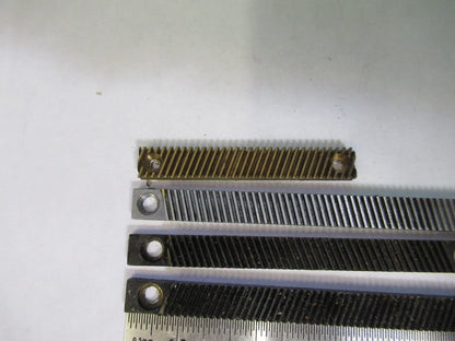 LOT 4 PIECES RACK GEAR BAUSCH LOMB AO SPENCER MICROSCOPE PART AS PICTURE U8-A-39