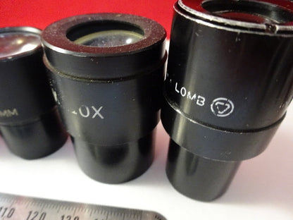 FÜR TEILE LOS 7 EA OKULARE LEITZ + AO MIKROSKOPTEIL OPTIK WIE BESEHEN &amp;U7-B-41