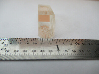 OPTICAL MIL SPEC GLASS PRISM [chip] LASER OPTICS AS PICTURED &F5-A-17