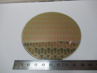 Sapphire Wafer Crystal with Components Platinum Gold Coat