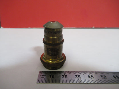 ANTIQUE BRASS SPENCER OBJECTIVE 4mm 44X MICROSCOPE PART AS PICTURED V7-A-76