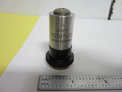 MIKROSKOPTEIL OBJEKTIV CARL ZEISS POL 12.5X PLANACHROMAT OPTICS BIN#H6-13