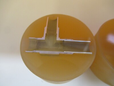 Los 2 Stück METALLOGRAPHISCHES METALLQUERSCHNITTPROBE MIKROSKOPISCHE PROBE &amp;A7-A-17