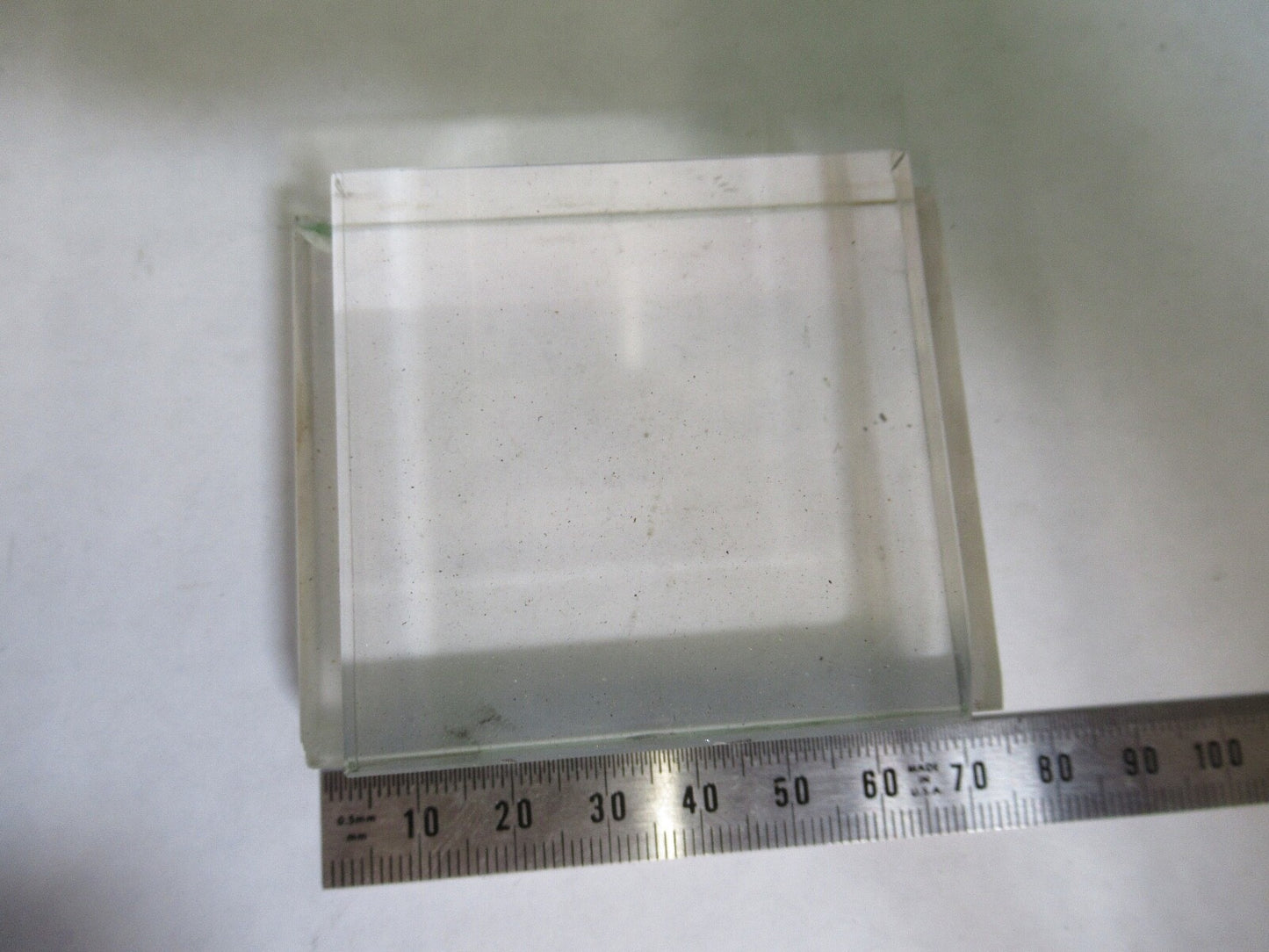 OPTICAL RARE GLASS BLOCK MIL SPEC THICK LASER OPTICS AS PICTURED G7-A-57