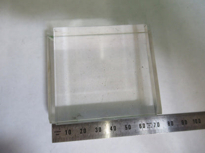OPTICAL RARE GLASS BLOCK MIL SPEC THICK LASER OPTICS AS PICTURED G7-A-57