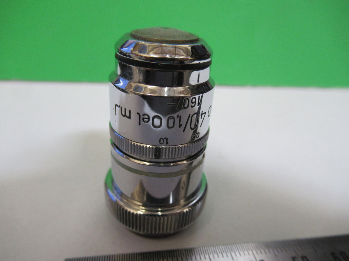 Antique Brass Carl Zeiss AG Apo 40X Objective Microscope