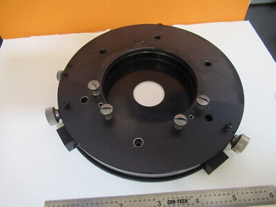 VICKERS UK ENGLAND POLARIZER STAGE TABLE MICROSCOPE PART AS PICTURED &1E-C-51