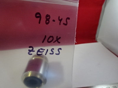 ZEISS GERMANY OBJECTIVE NEOFLUAR HD 10X 442334 EPI MICROSCOPE PART OPTICS &98-45