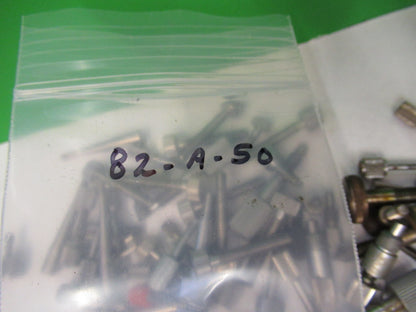 RARE LOT OF SCREWS FOR ZEISS WILD BAUSCH ETC MICROSCOPE PART AS PICTURED 82-A-50