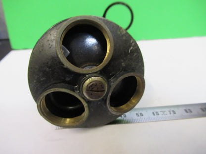 Antique Brass Spencer Lens Co. Tubus + Nosepiece Microscope Part