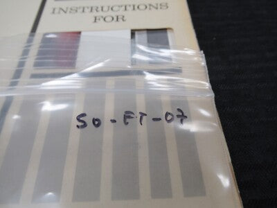 ENDEVCO VINTAGE INSTRUCTIONS MANUAL ACCELEROMETER 2200 AS PICTURED &50-FT-07