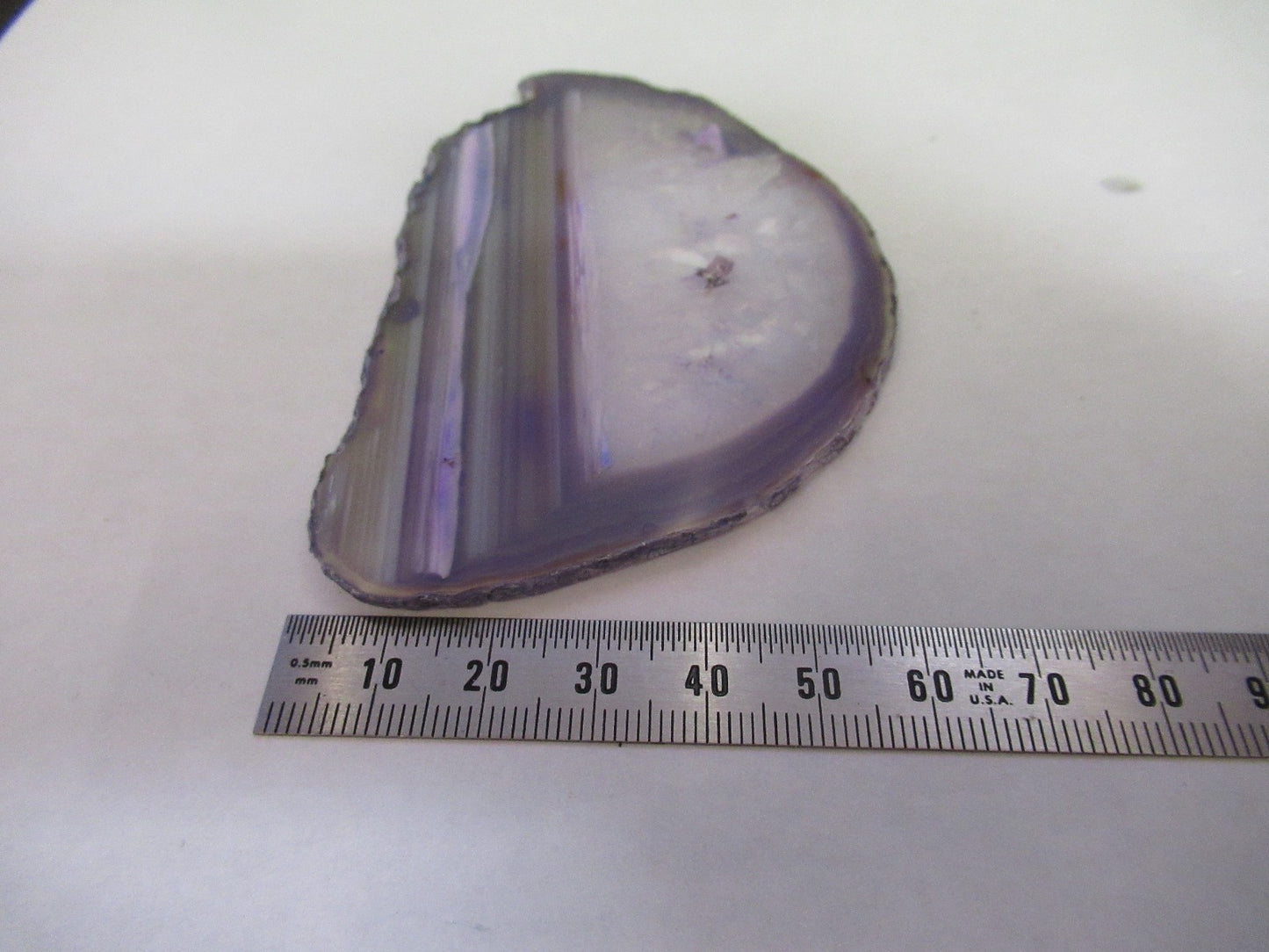 AMAZING AGATE SLICE MINERAL SAMPLE BEAUTIFUL SPECIMEN AS PICTURED T7-FD-84