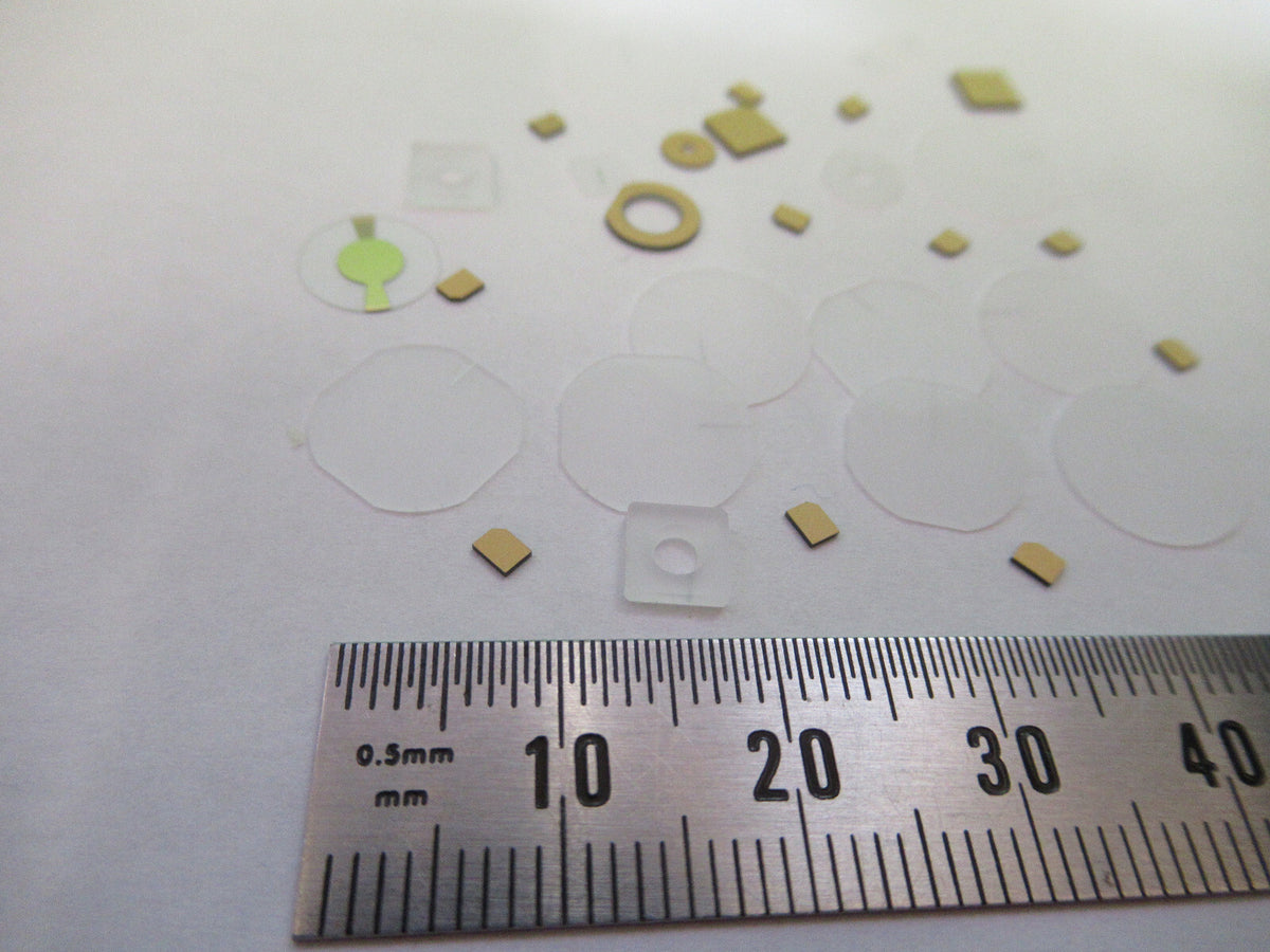 Lot Blanks Piezoelectric Quartz Crystal X-y-cut Gold Coated Piezo Sensor