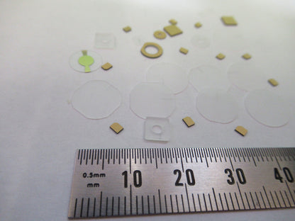 Lot Blanks Piezoelectric Quartz Crystal X-y-cut Gold Coated Piezo Sensor