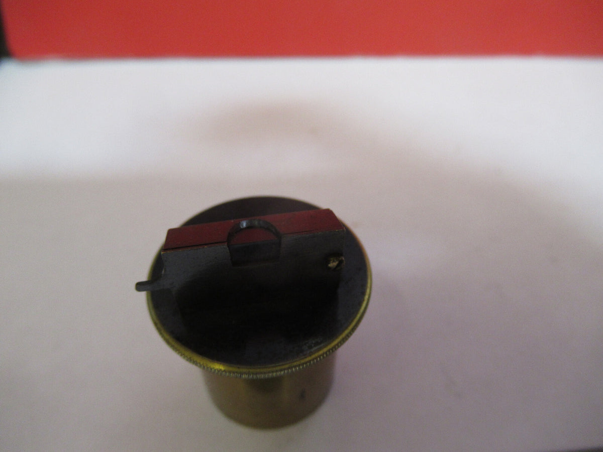 Rare Antique Brass Eyepiece Ocular Lens UK Microscope Part