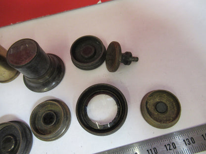 ANTIQUE BRASS LOT VERY OLD SCOPES MICROSCOPE PART AS PICTURED S3-B-02