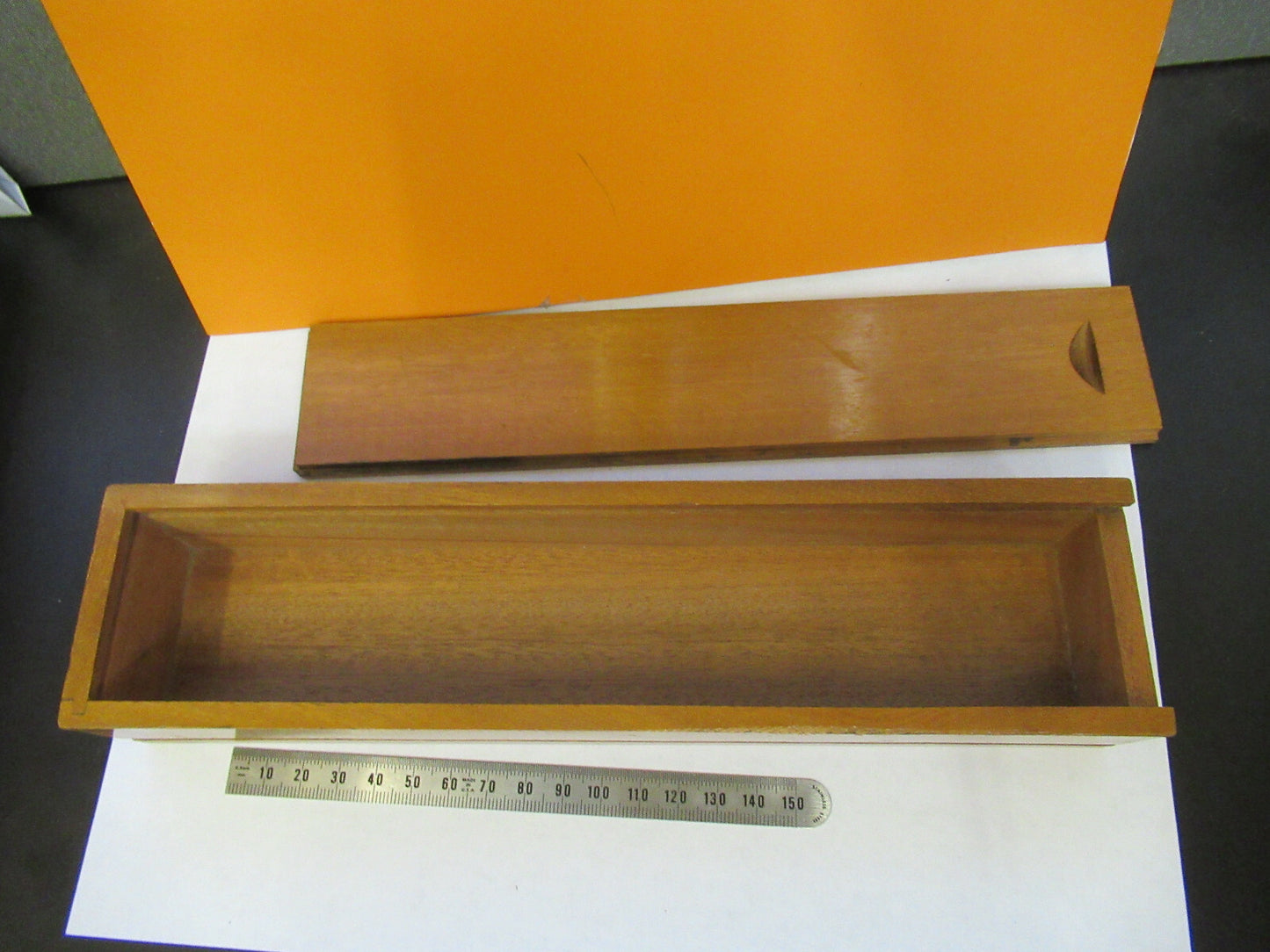 EMPTY WOOD BOX WINKEL ZEISS GOTTINGEN MICROSCOPE PART AS PICTURED &F9-A-105