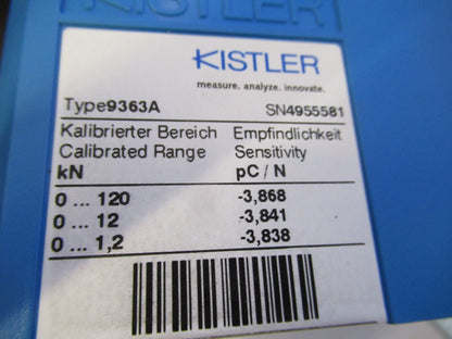 KISTLER SWISS 9363A PRESS FORCE SENSOR PIEZOELECTRIC NICE AS PICTURED &15-FT-X9