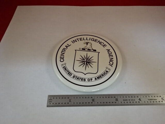 COLLECTABLE GLASS COASTER CIA CENTRAL INTELLIGENCE AGENCY AS IS #Y6-A-08
