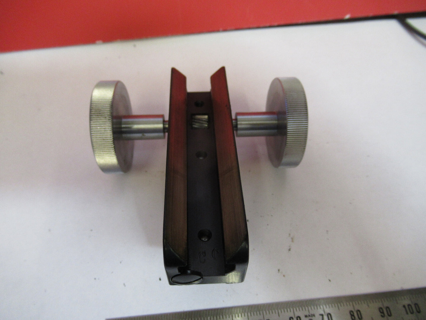 BAUSCH LOMB MICROMETER STAGE KNOBS MICROSCOPE PART AS PICTURED &R3-C-41