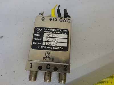 RF MICROWAVE FREQUENCY PART COAXIAL SWITCH DB PRODUCTS 2S1K31 AS IS BIN#P4-B-45