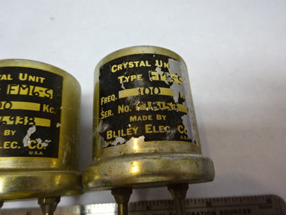 Lot Vintage Bliley Electric Co. Quartz Crystal FM6-5 Frequency Control
