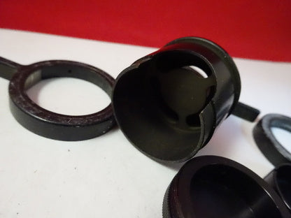 Lot 6 Ea Microscope Parts Assorted Mounts Optics AS IS