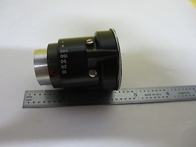 MICROSCOPE PART OPTICAL SHUTTER + LENS OPTICS AS IS BIN#U1-11