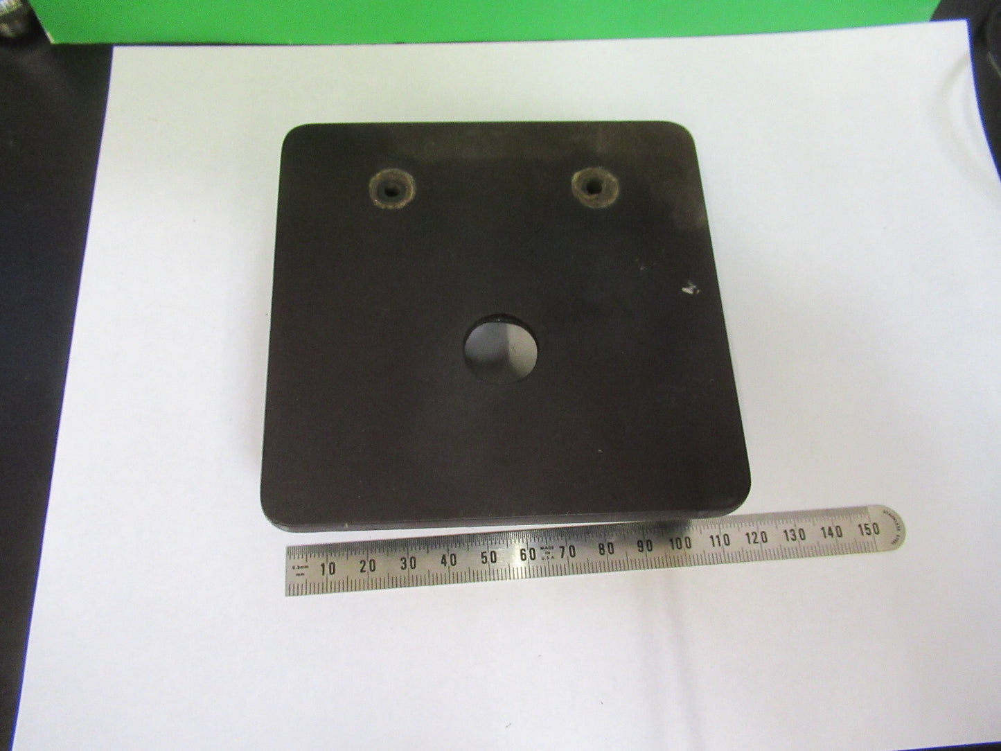 BAUSCH LOMB  STAGE TABLE ANTIQUE MICROSCOPE PART OPTICS AS PICTURED &F3-B-63