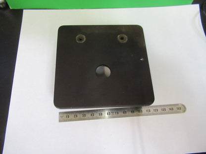 BAUSCH LOMB  STAGE TABLE ANTIQUE MICROSCOPE PART OPTICS AS PICTURED &F3-B-63