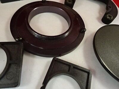 FOR PARTS MICROSCOPE PART LOT PLASTIC HOLDERS CAPS AS IS BIN#T1-B-10