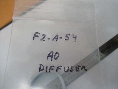 AO MOUNTED DIFFUSER FILTER MICROSCOPE PART AMERICAN OPTICS AS PICTURED &F2-A-54