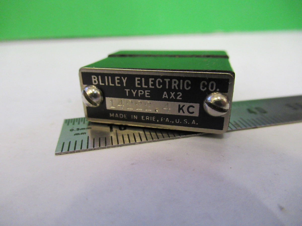 VINTAGE WWII BLILEY QUARTZ CRYSTAL AX2 14222.4 KC FREQUENCY RADIO AMATEUR S1-B29