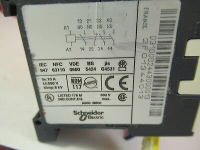 TELEMECANIQUE FRANCE CA3KN 24V CONTACTOR CONTROL SYSTEMS &FT-4-04