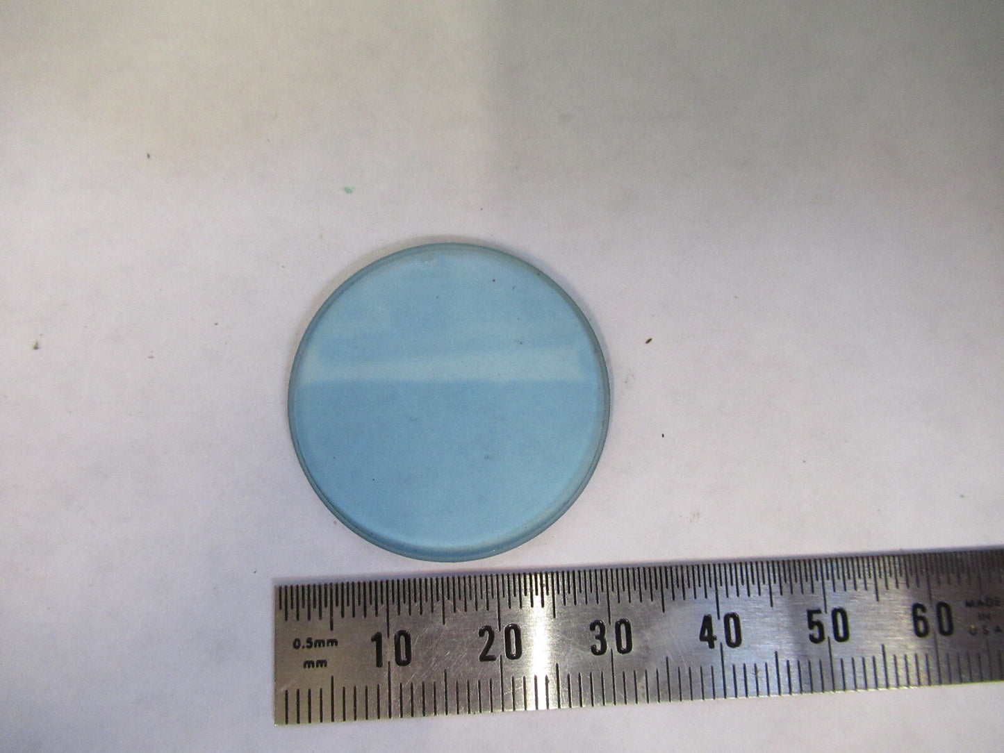 OPTICAL HEAT ABSORBING GLASS FILTER MICROSCOPE PART OPTICS AS PICTURED S1-B-14