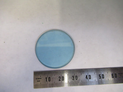 OPTICAL HEAT ABSORBING GLASS FILTER MICROSCOPE PART OPTICS AS PICTURED S1-B-14