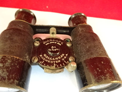 Optical Vintage Antique Wollensak Binocular Biascope Optics B