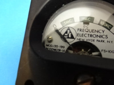 FREQUENZELEKTRONIK FEI DISPLAY für STANDARD RUBIDIUM CESIUM AS IS #90-08