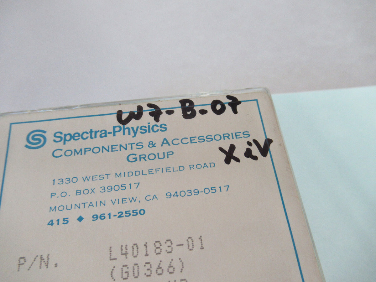 Optical Pro Spectra-Physics Hr L40183-01 Dichroic Optics