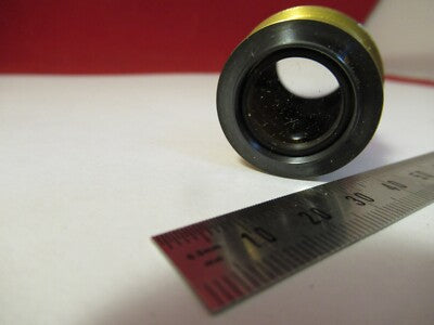 MICROSCOPE PART OPTICS BRASS MOUNTED LENS L1204 AS PICTURED &P7-FT-78