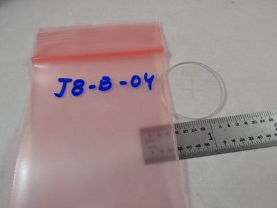 OPTICAL MICROSCOPE RETICLE 24 mm DAMETER OPTICS AS PICTURED &J8-B-04