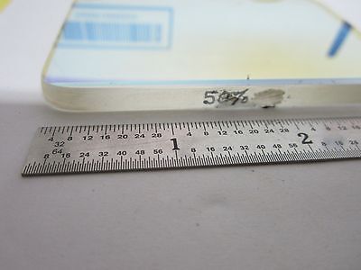 OPTICAL LARGE COATED HALF 50% MIRROR LASER OPTICS BIN#G8-10