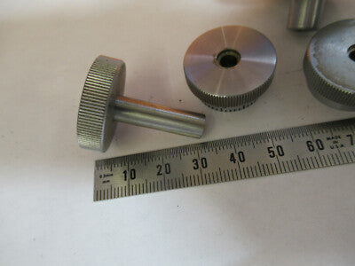 BAUSCH LOMB ANTIQUE SET OF KNOBS MICROSCOPE PART AS PICTURED P6-A-180