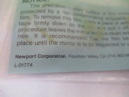 OPTICAL NEWPORT DICHROIC MIRROR PRO  LASER OPTICS  AS PICTURED X6-A-149