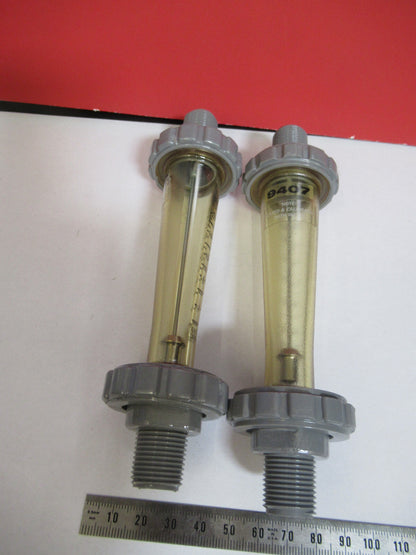 PLASTIC FLOW METER PAIR F44376 AS PICTURED G4-A-12